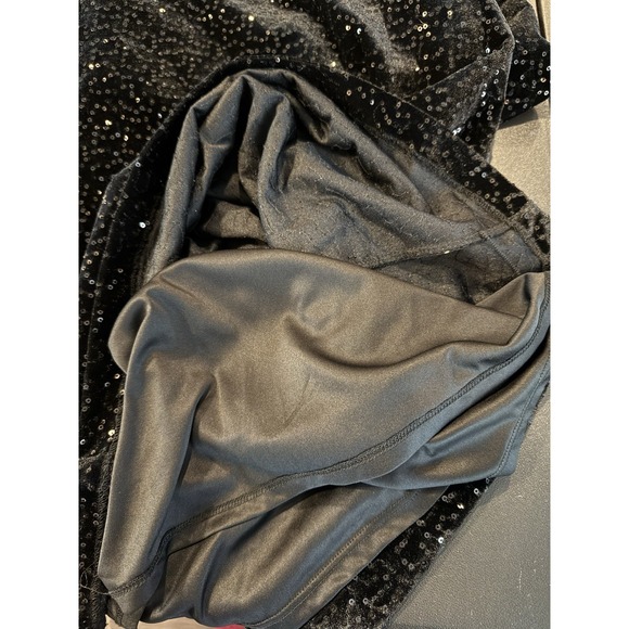 RSVP Talbots Womens 16 Black Formal Party Dress Velvet Sequins Cruise Holiday - Picture 6 of 9